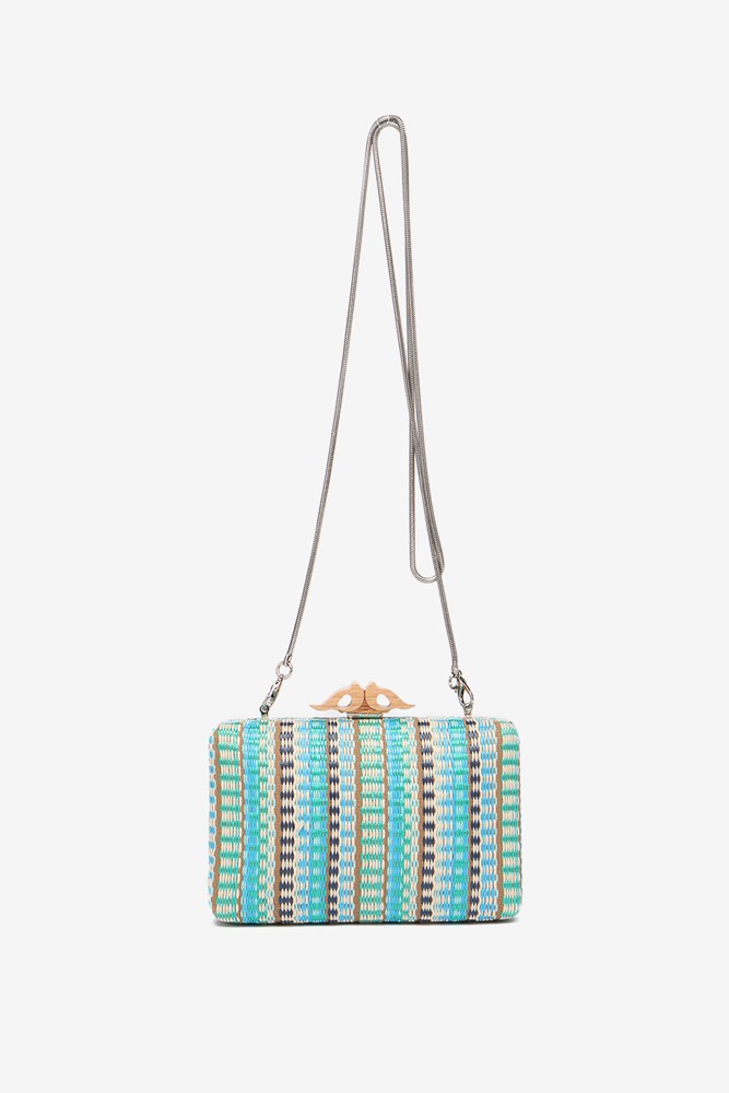 Abbacino Clutch De Fiesta Con Estampado En Azul
