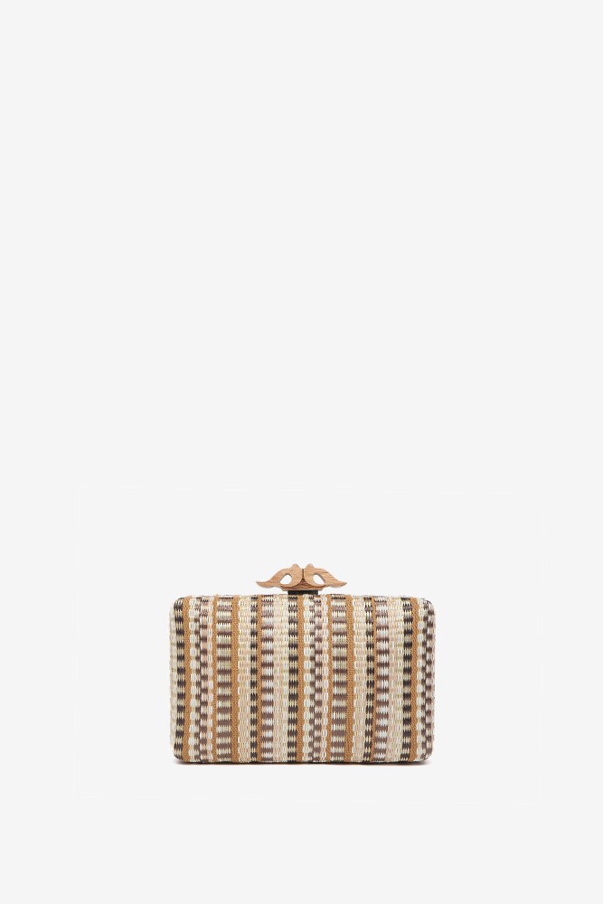 Abbacino Clutch De Fiesta Con Estampado En Marrón