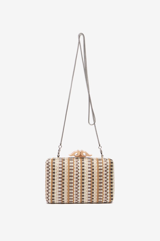 Abbacino Clutch De Fiesta Con Estampado En Marrón