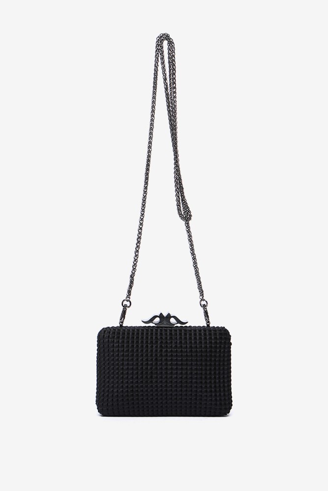 Abbacino Clutch De Fiesta En Terciopelo Negro