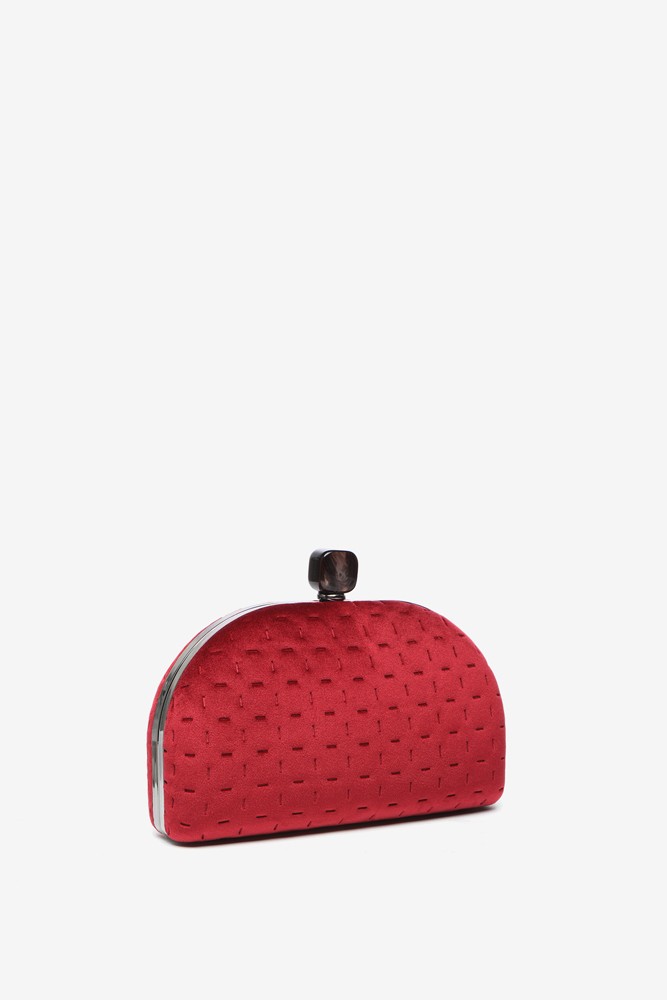 Abbacino Clutch De Terciopelo En Burdeos