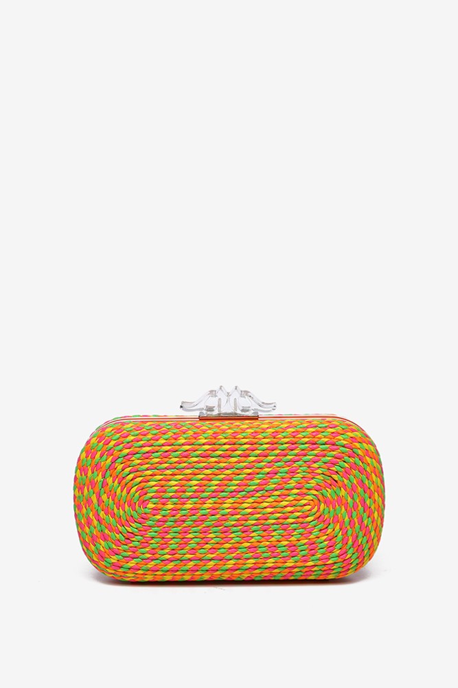 Abbacino Clutch Trenzado Multicolor