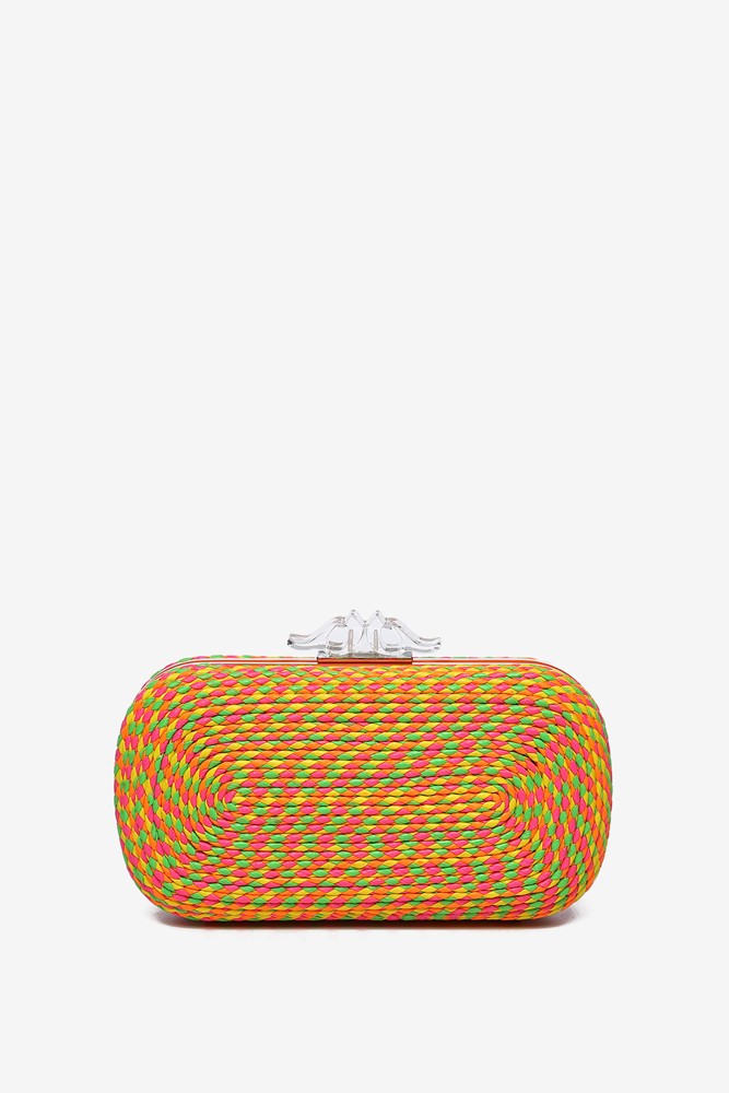 Abbacino Clutch Trenzado Multicolor