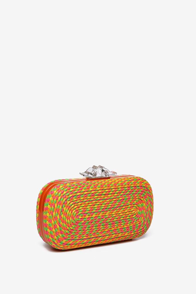 Abbacino Clutch Trenzado Multicolor