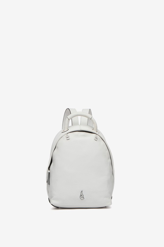 Abbacino Mochila De Piel En Blanco