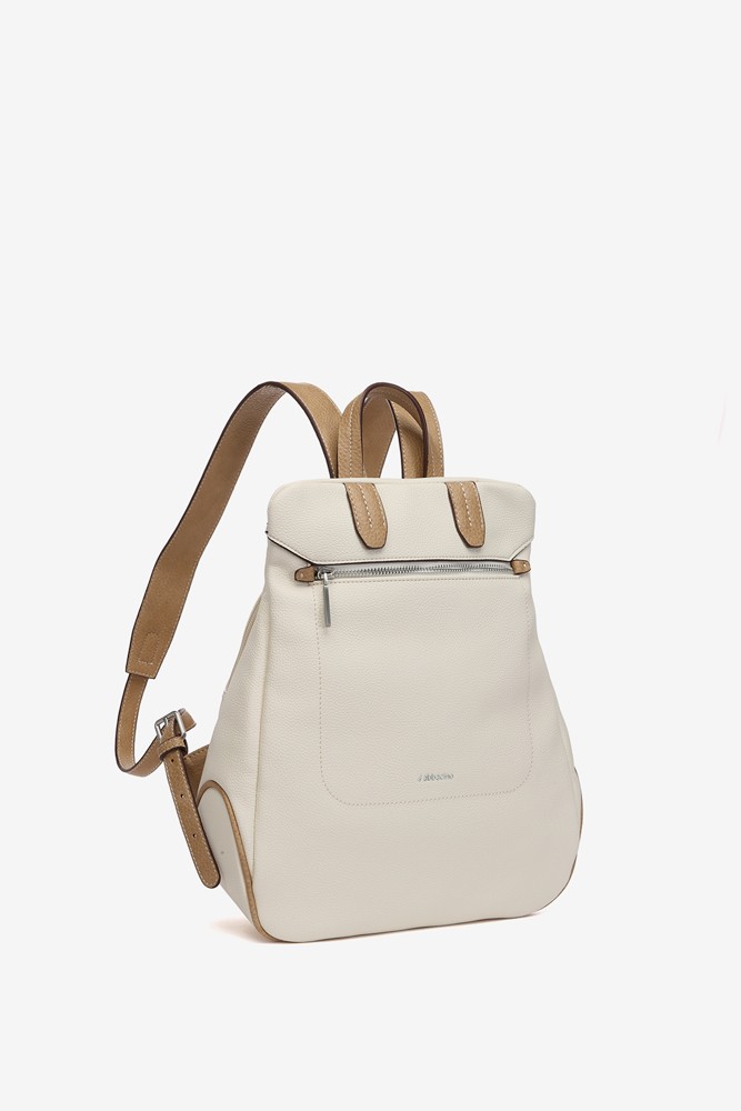 Abbacino Mochila en materiales reciclados beige