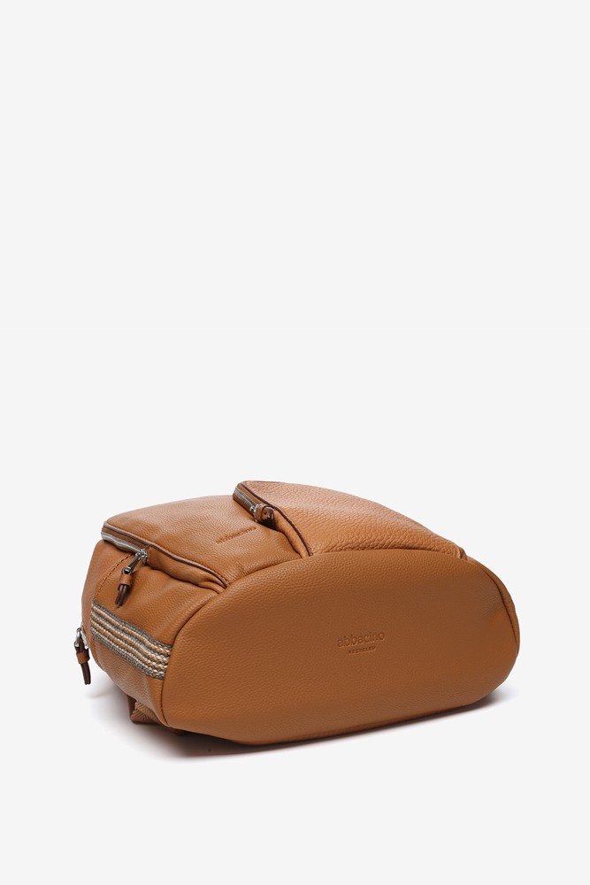 Abbacino Mochila En Materiales Reciclados Cognac