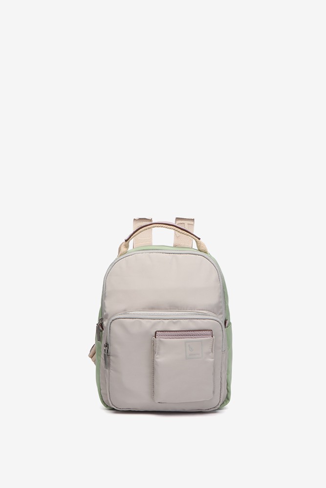 Abbacino Mochila En Materiales Reciclados En Gris