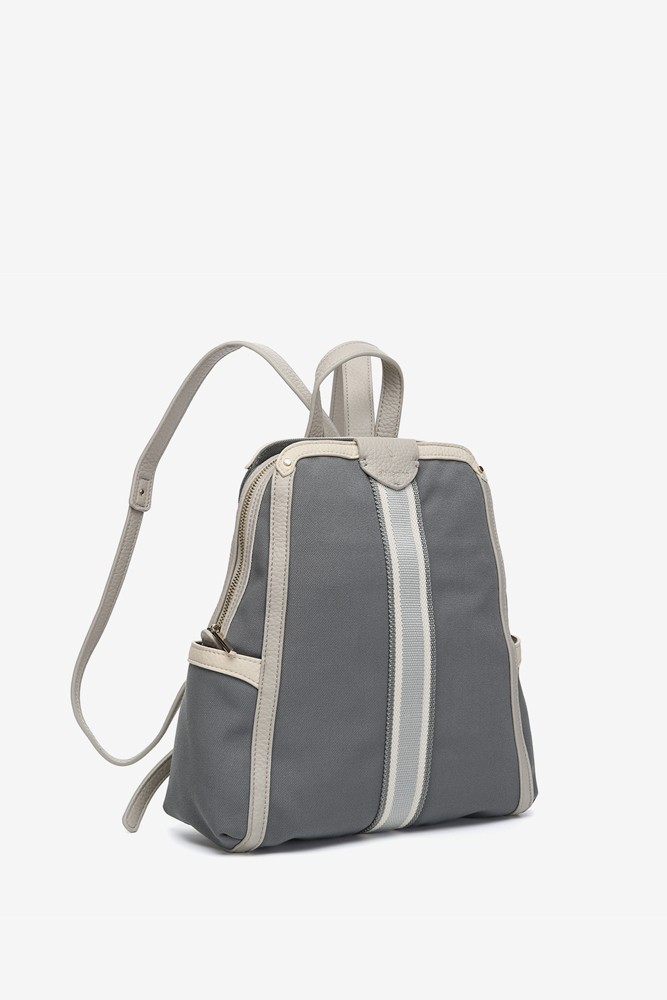 Abbacino Mochila en materiales reciclados gris