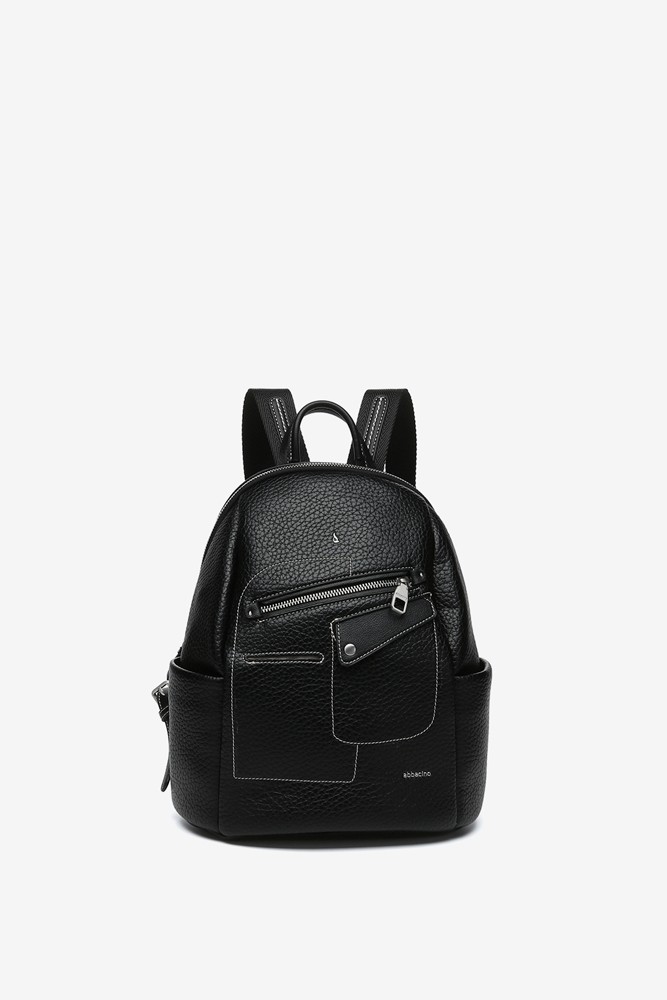 Abbacino Mochila En Materiales Reciclados Negra