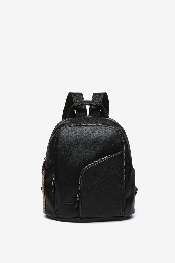 Abbacino Mochila En Materiales Reciclados Negra