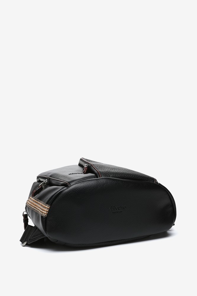 Abbacino Mochila En Materiales Reciclados Negra