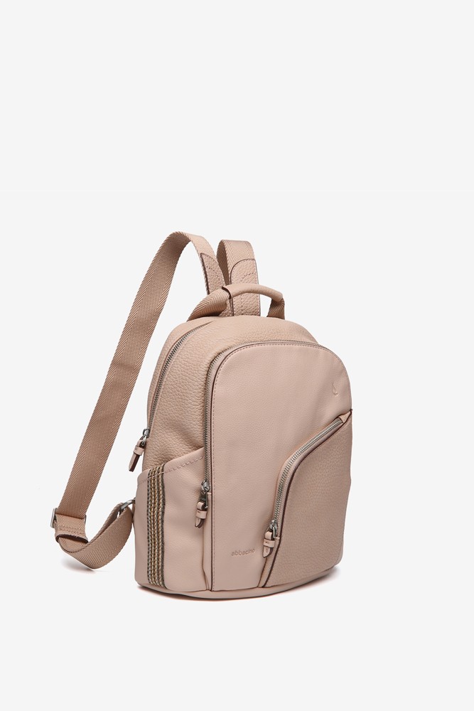 Abbacino Mochila en materiales reciclados rosa