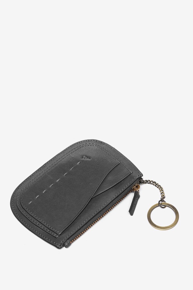 Abbacino Monedero Media Luna En Piel Negra