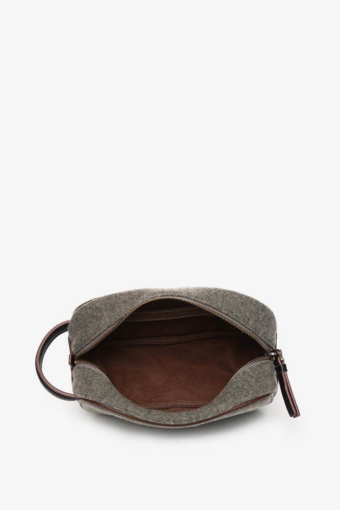 Abbacino Neceser De Mujer De Fieltro En Marrón