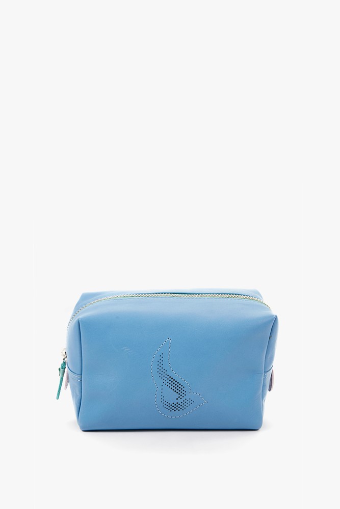 Abbacino Neceser Grande De Piel En Azul