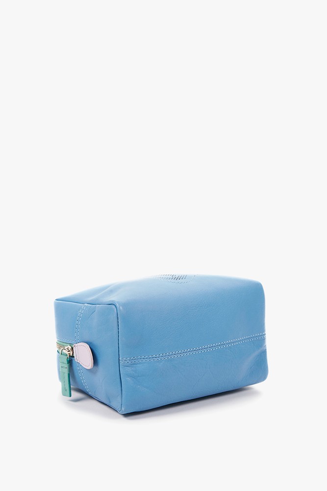 Abbacino Neceser Grande De Piel En Azul