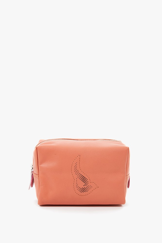 Abbacino Neceser Grande De Piel En Naranja