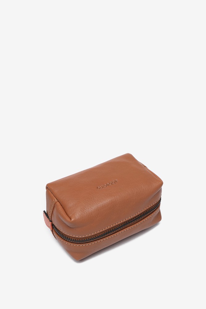 Abbacino Neceser Mediano En Piel Cognac