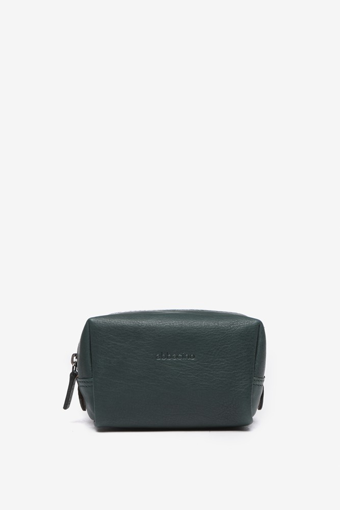 Abbacino Neceser Mediano En Piel Verde