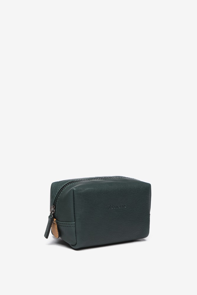 Abbacino Neceser Mediano En Piel Verde