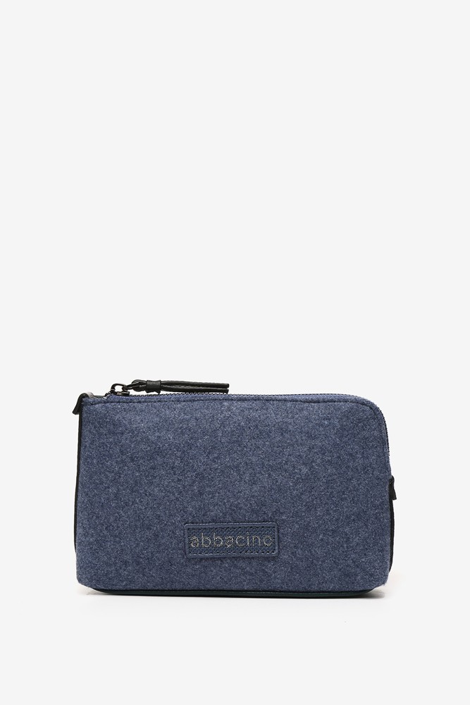 Abbacino Neceser Plano De Mujer De Fieltro En Azul