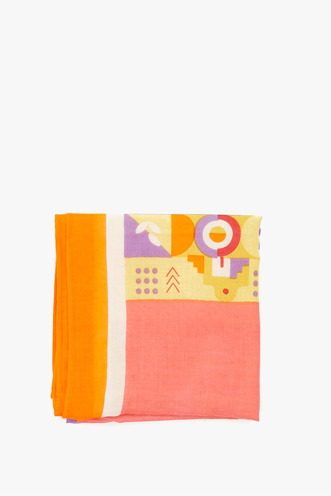 Abbacino Pañuelo De Mujer Estampado En Naranja