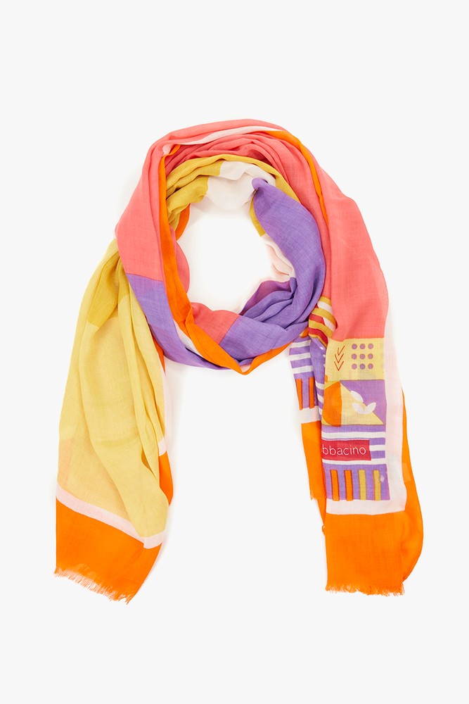Abbacino Pañuelo de mujer estampado en naranja