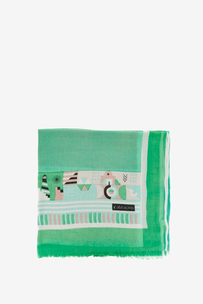 Abbacino Pañuelo De Mujer Estampado En Turquesa