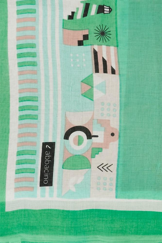 Abbacino Pañuelo De Mujer Estampado En Turquesa