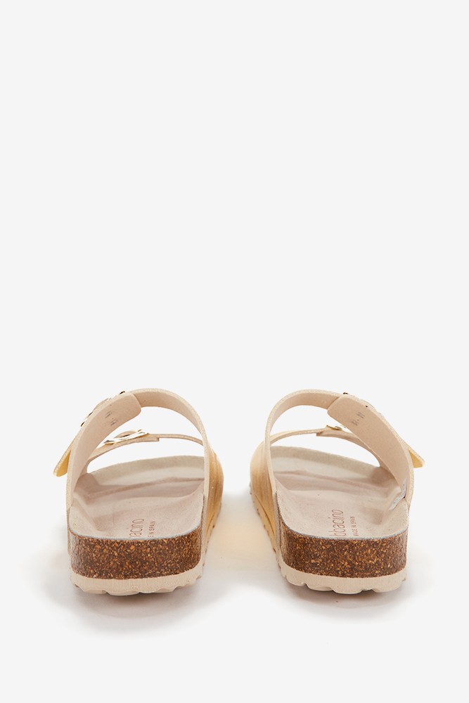 Abbacino Sandalia Plana De Mujer En Dorado