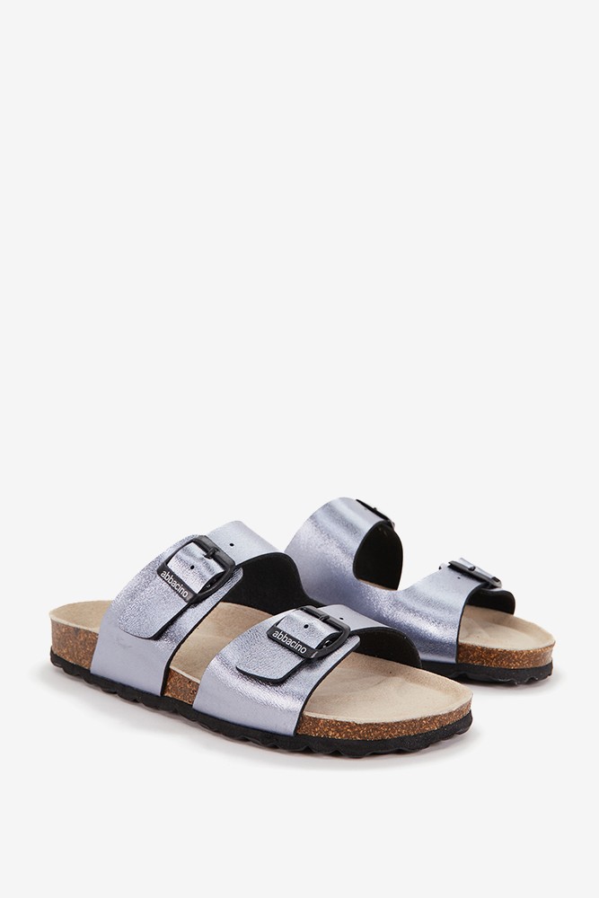 Abbacino Sandalia Plana De Mujer En Plateado