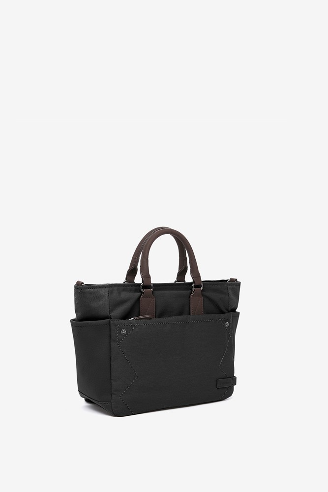 Abbacino Shopper en materiales reciclados negro