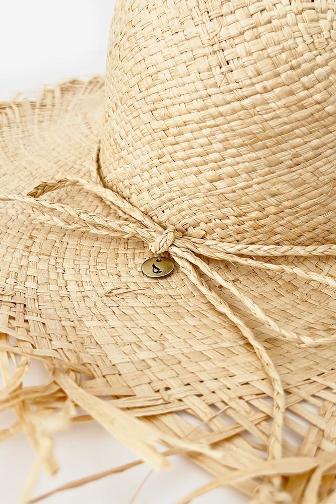 Abbacino Sombrero De Paja Con Lazo En Beige