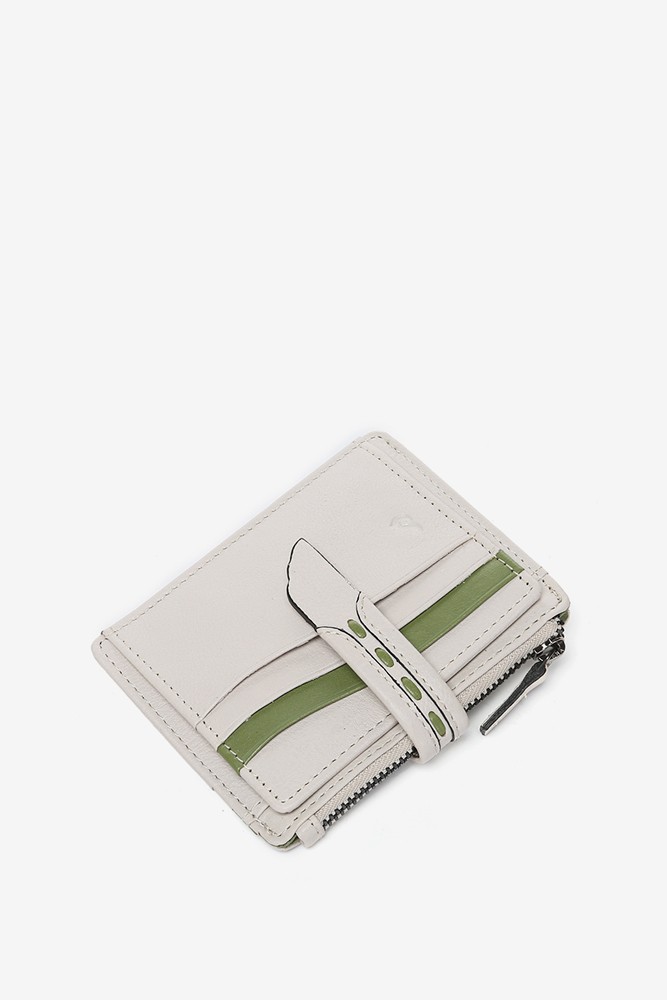 Abbacino Tarjetero En Piel Beige