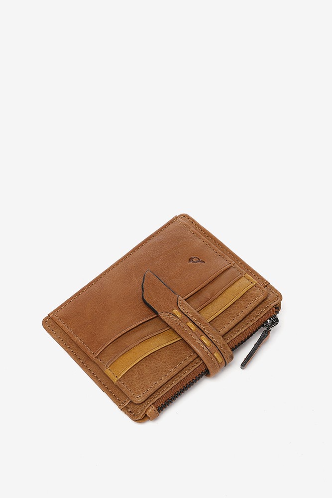 Abbacino Tarjetero En Piel Cognac