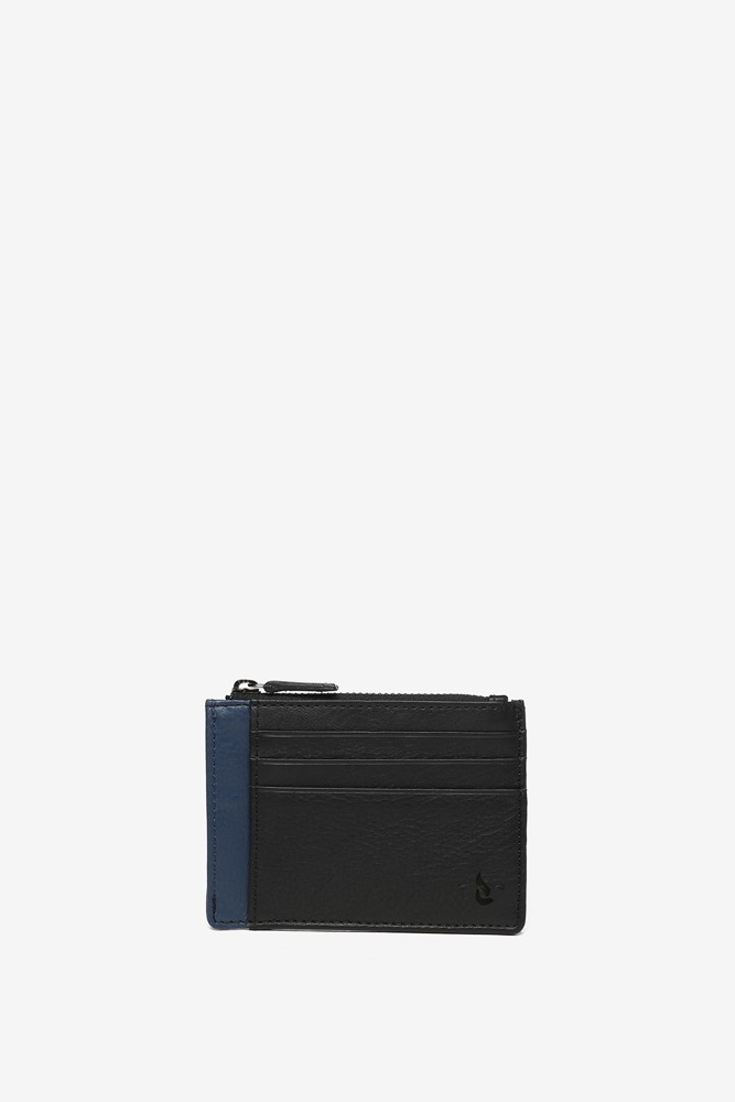 Abbacino Tarjetero En Piel Negra