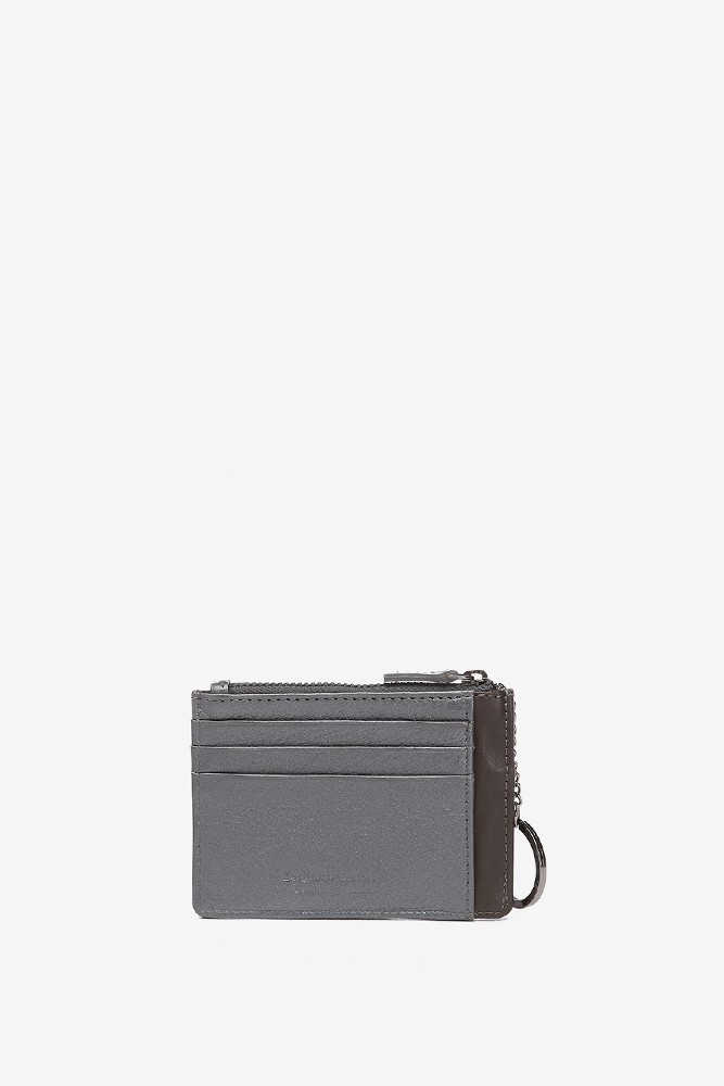 Abbacino Tarjetero En Piel Plateada