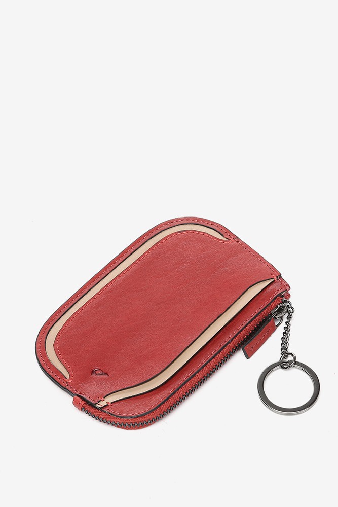 Abbacino Tarjetero En Piel Roja