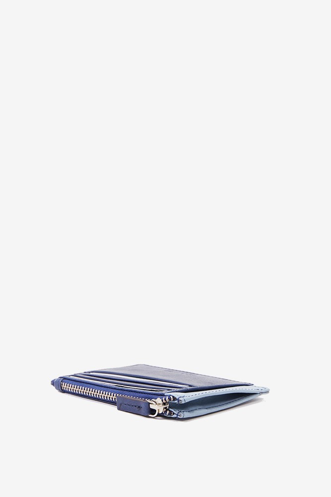 Abbacino Tarjetero-monedero De Mujer En Piel Azul