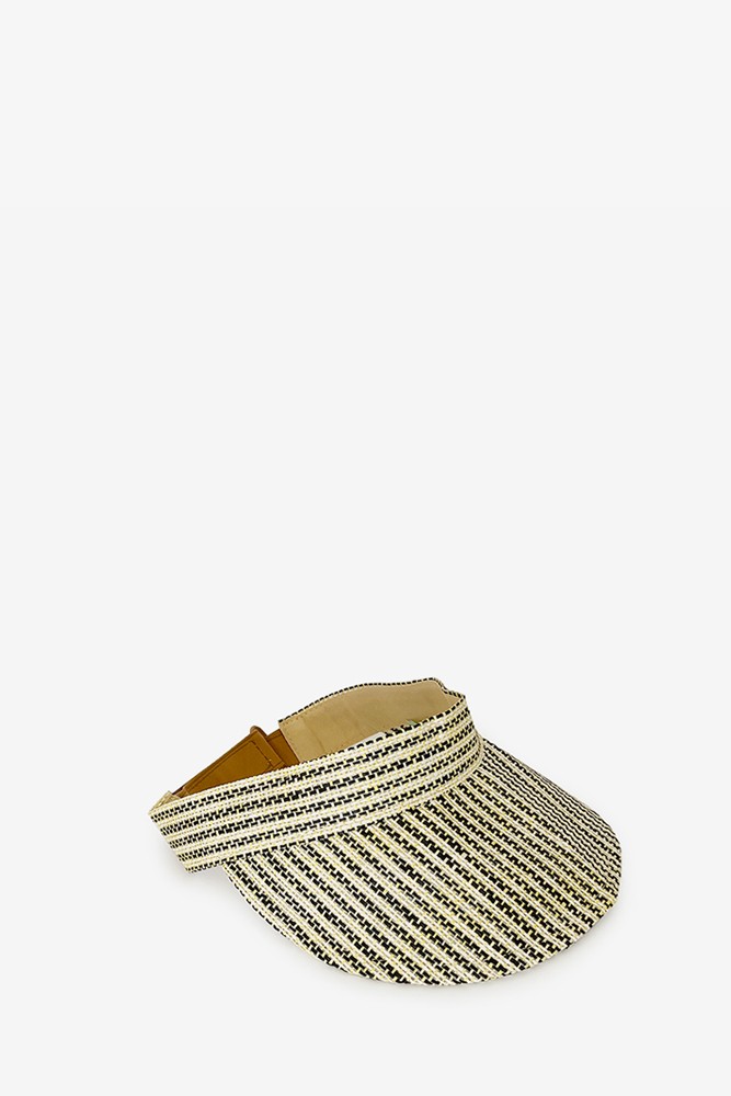 Abbacino Visera De Mujer A Rayas En Negro