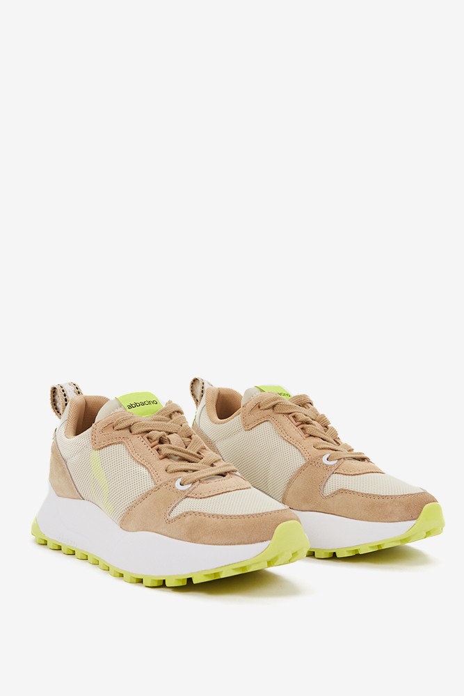 Abbacino Zapatilla De Mujer Estilo 'runner' En Beige