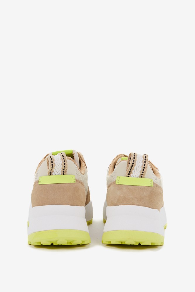 Abbacino Zapatilla De Mujer Estilo 'runner' En Beige