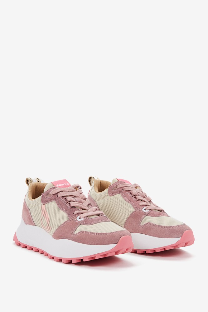 Abbacino Zapatilla De Mujer Estilo 'runner' En Rosa