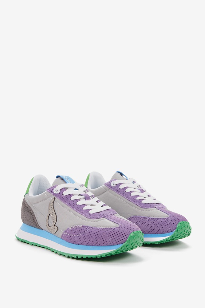 Abbacino Zapatilla De Mujer Troquelada En Malva