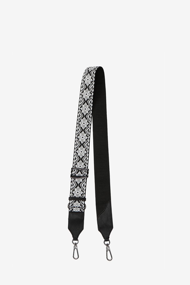 Abbacino Asa bandolera de quita y pon bordada en gris