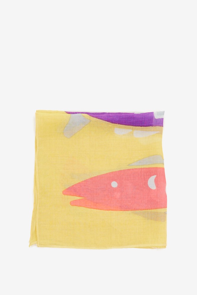 Abbacino Bandana Con Estampado De Peces En Amarillo