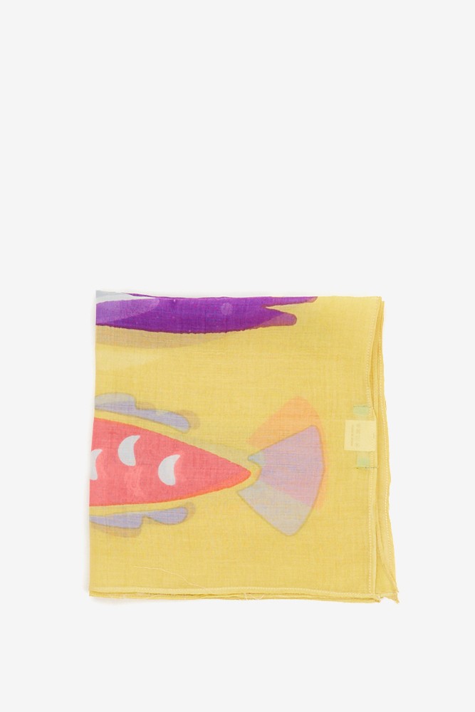 Abbacino Bandana Con Estampado De Peces En Amarillo