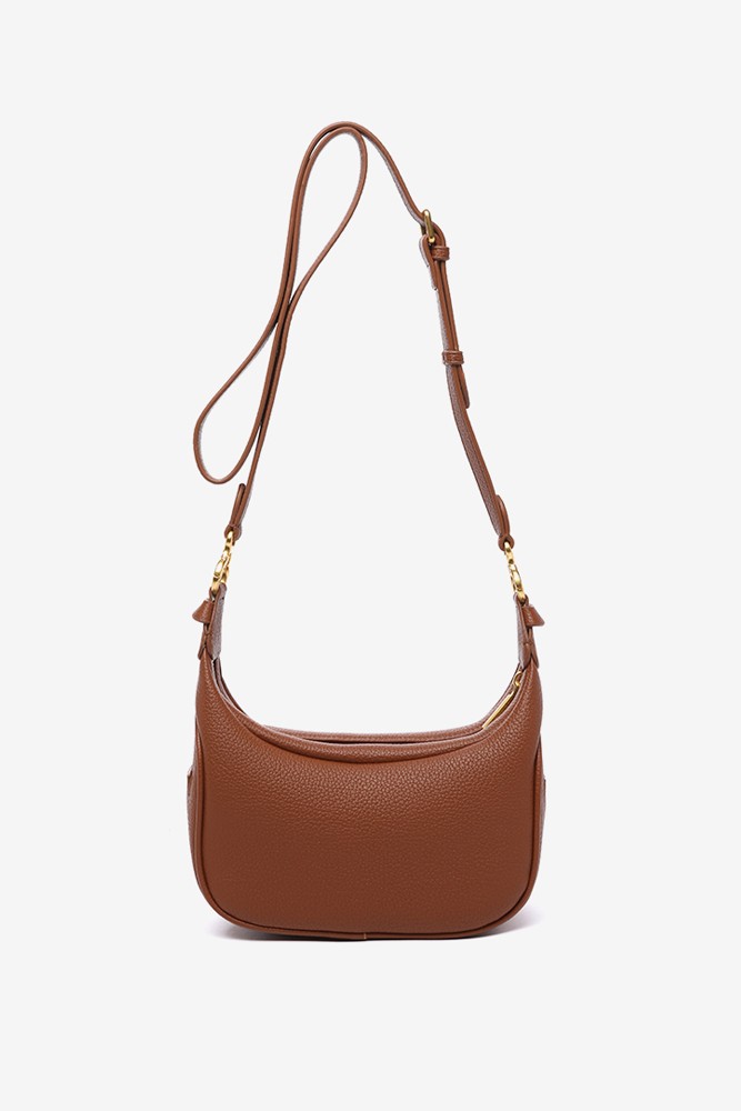 Abbacino Bandolera Con Borla En Materiales Reciclados Cognac