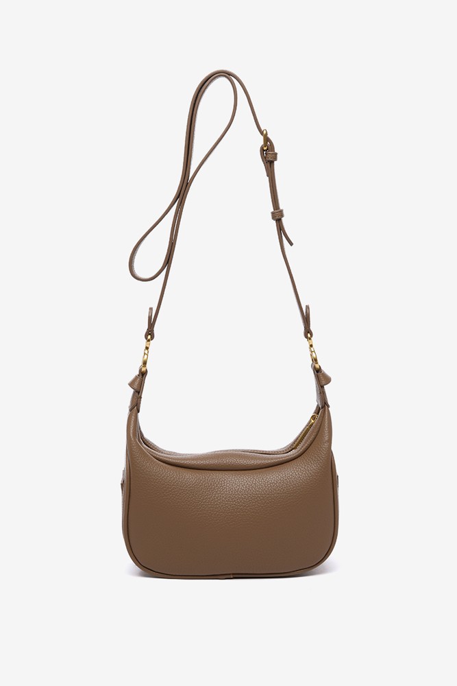 Abbacino Bandolera Con Borla En Materiales Reciclados Taupe